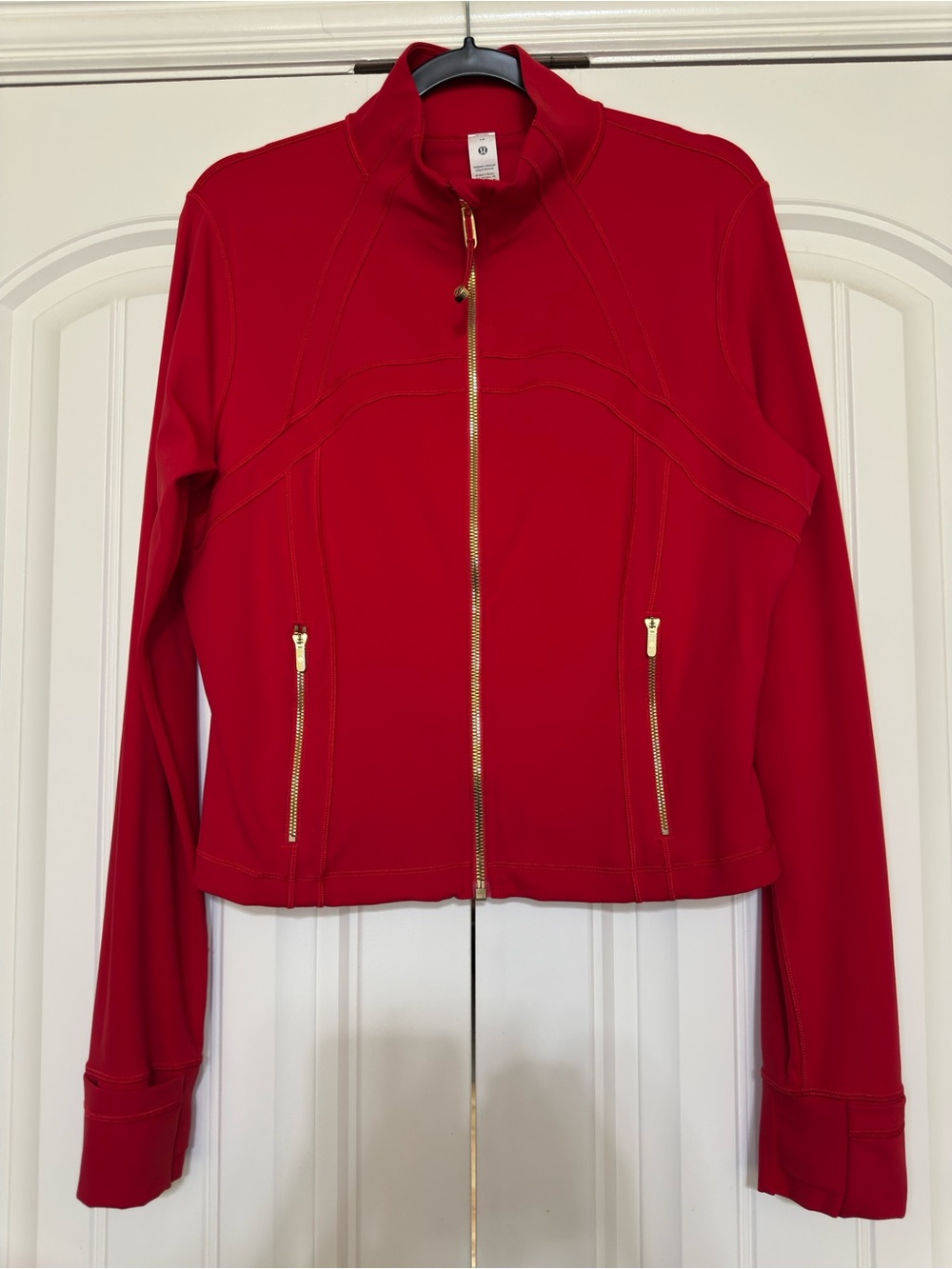 Lululemon Lunar New Year Define Cropped Jacket *Nulu Oxford Red Size 14